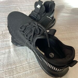 Sleek Black Athletic Shoes for Men